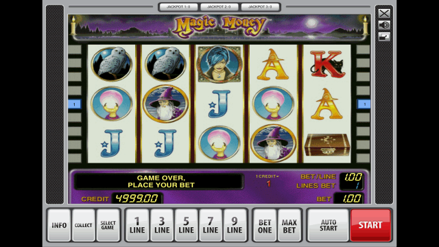 Игровой интерфейс Magic Money 1