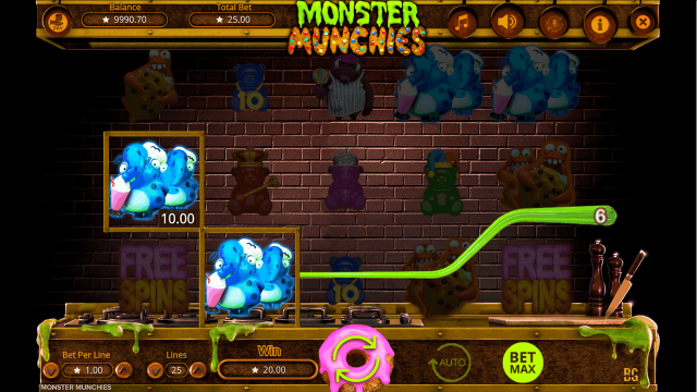 Бонусная игра Monster Munchies 4