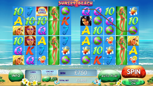 Бонусная игра Sunset Beach 9