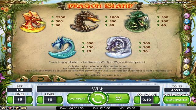 Бонусная игра Dragon Island 7